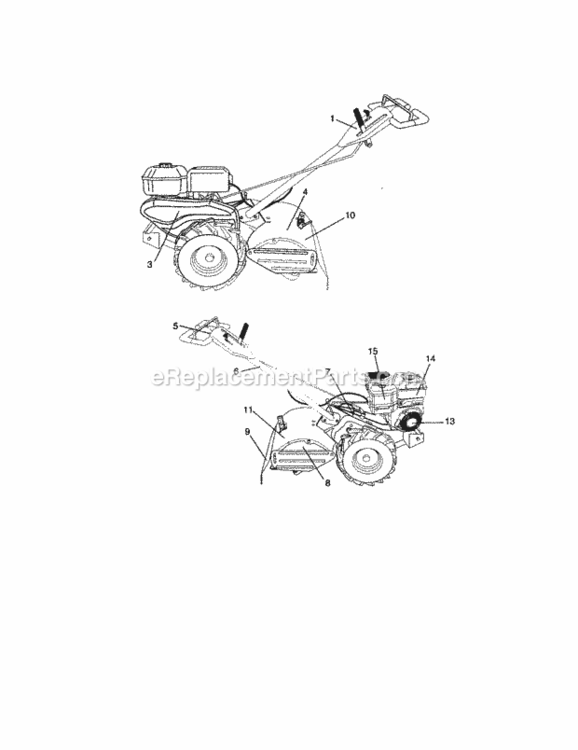 Page G Diagram and Parts List for 917294483  Craftsman Tiller