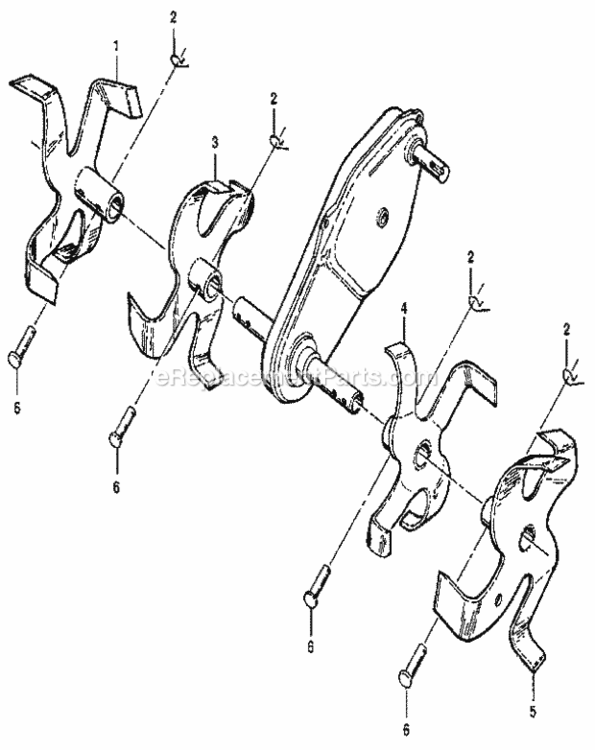 Page D Diagram and Parts List for 917295350  Craftsman Tiller