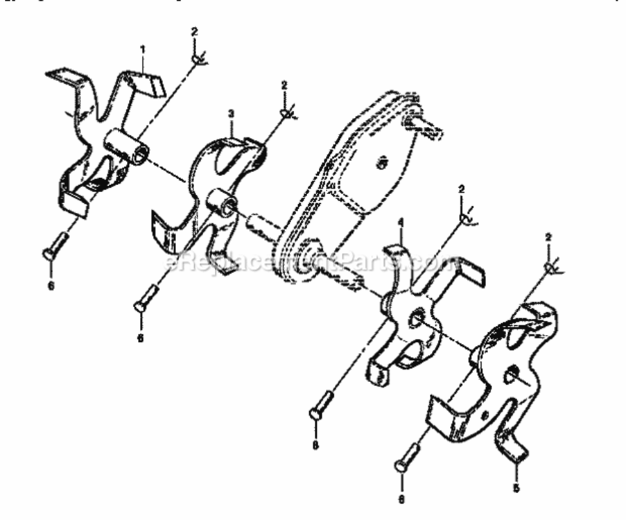 Page D Diagram and Parts List for 917295451  Craftsman Tiller