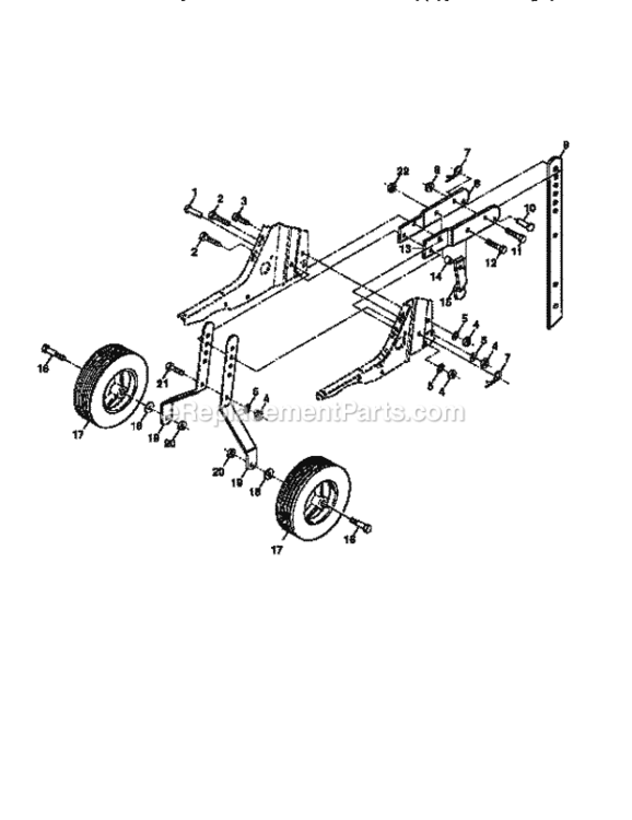 Page C Diagram and Parts List for 917295460  Craftsman Tiller