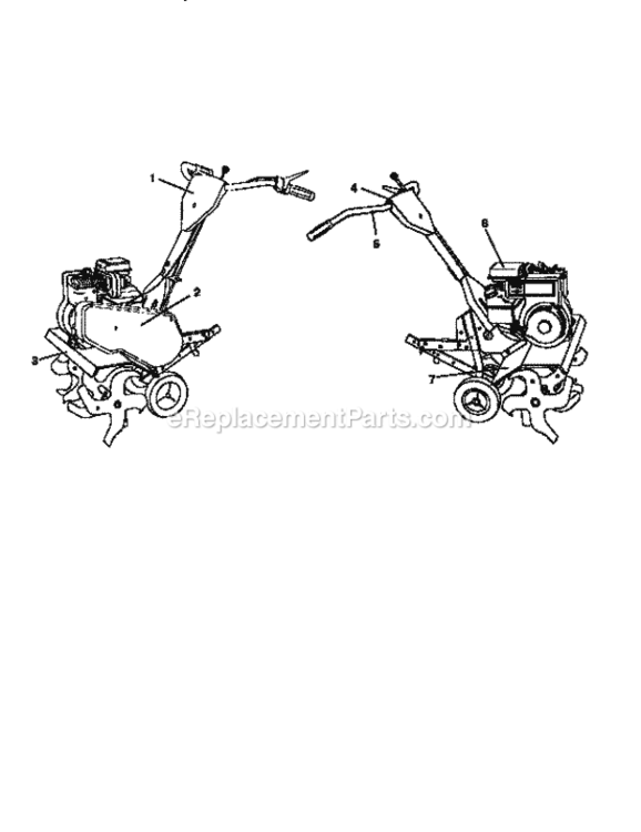 Page F Diagram and Parts List for 917295460  Craftsman Tiller