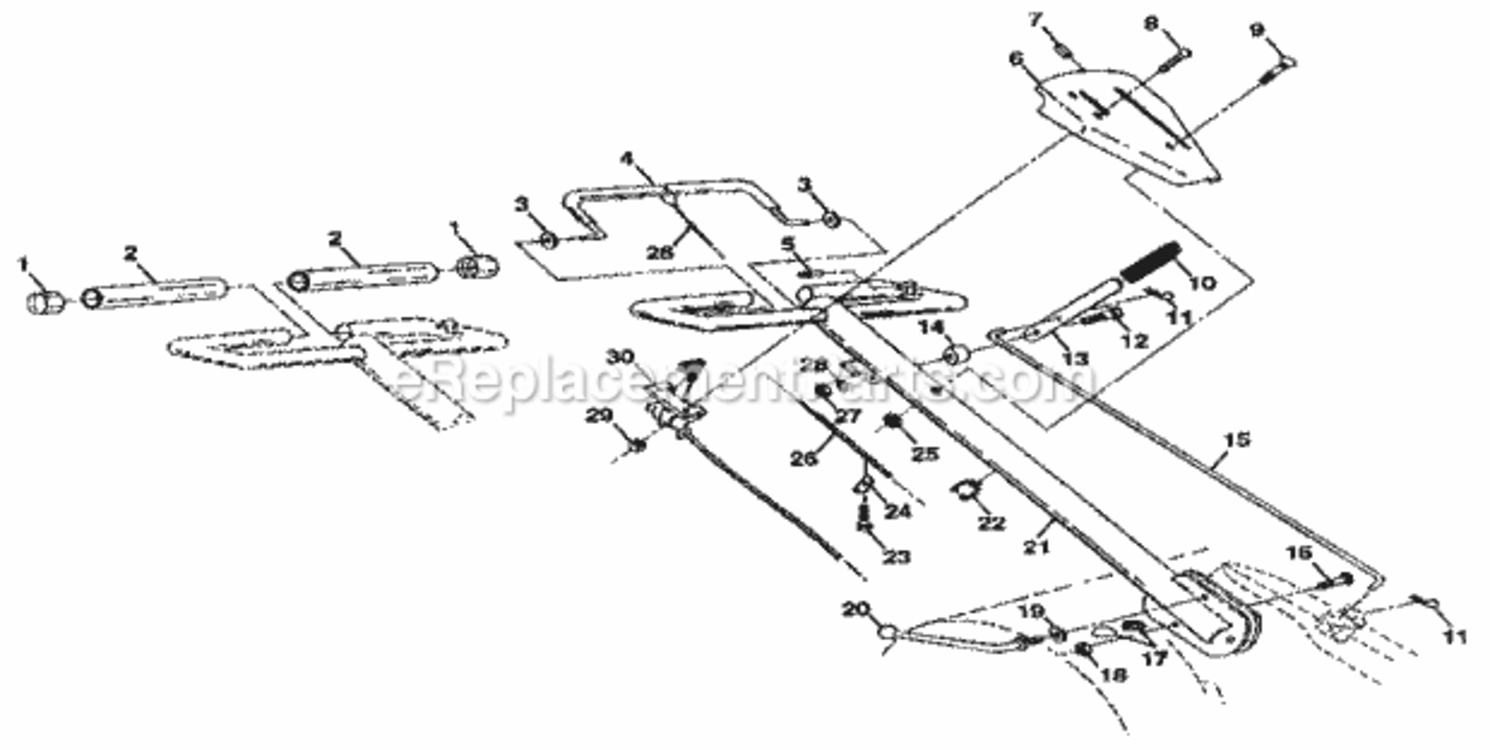 Page A Diagram and Parts List for 917295550  Craftsman Tiller