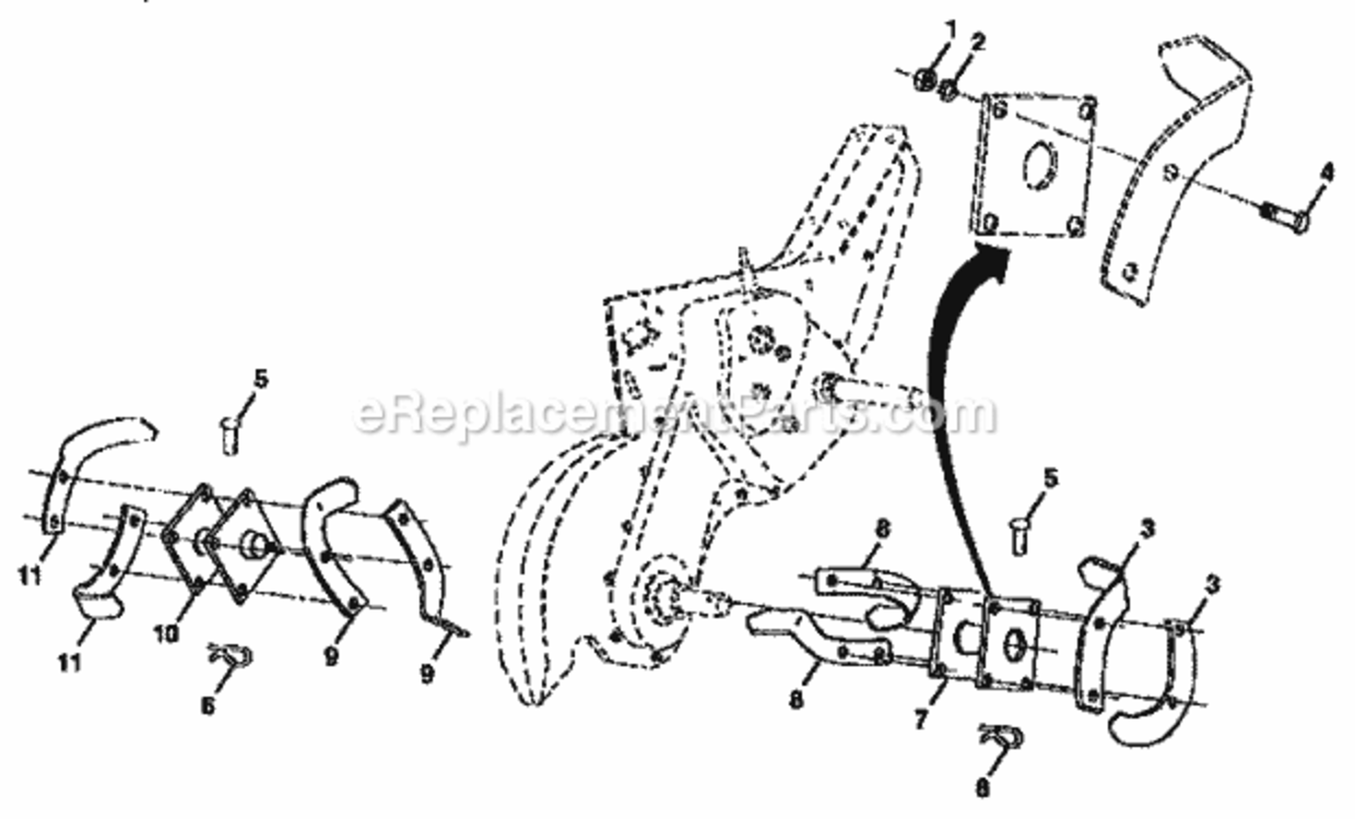 Page F Diagram and Parts List for 917295551  Craftsman Tiller