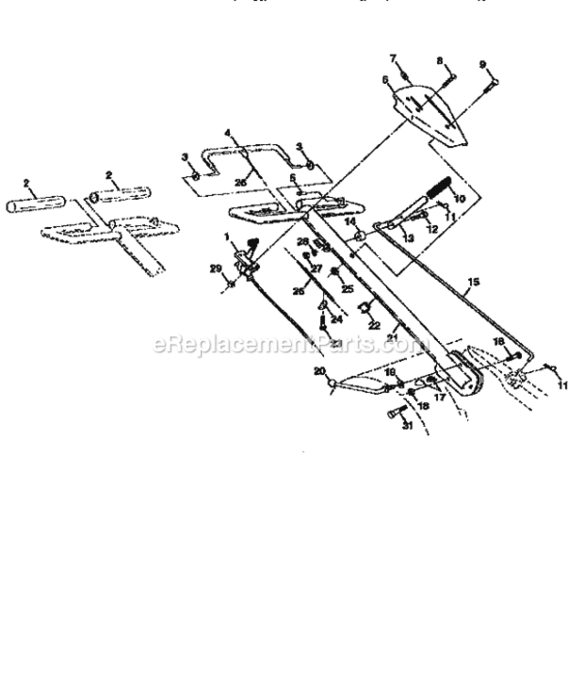 Page A Diagram and Parts List for 917295553  Craftsman Tiller