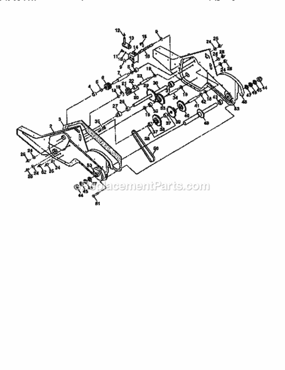 Page D Diagram and Parts List for 917295553  Craftsman Tiller