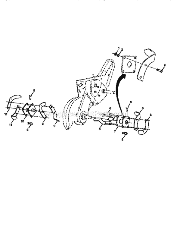 Page F Diagram and Parts List for 917295553  Craftsman Tiller
