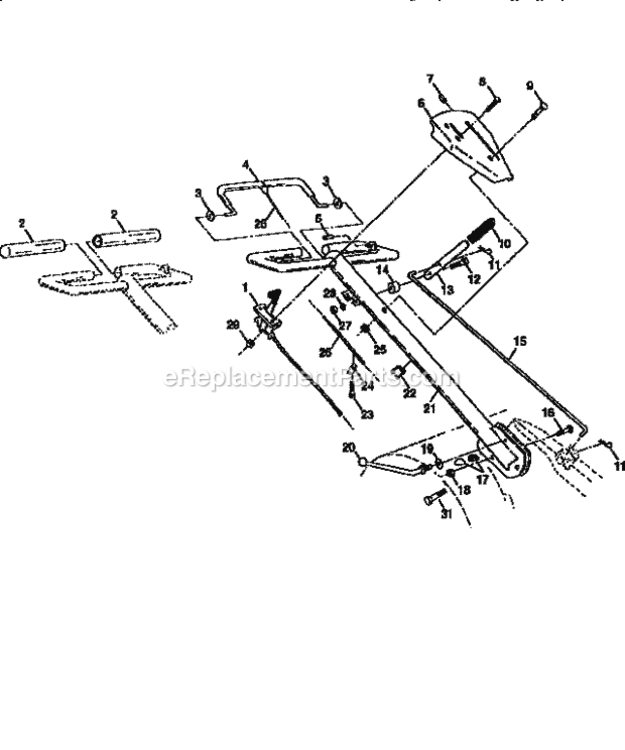 Page A Diagram and Parts List for 917295554  Craftsman Tiller
