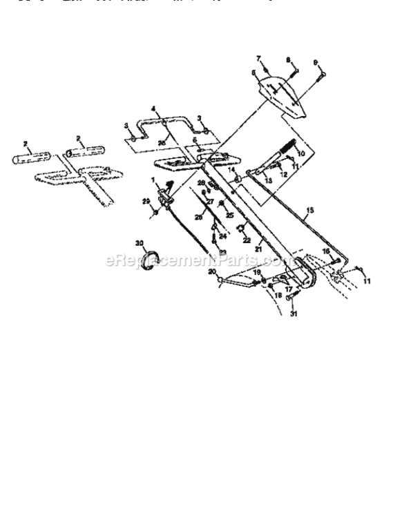Page A Diagram and Parts List for 917295653  Craftsman Tiller
