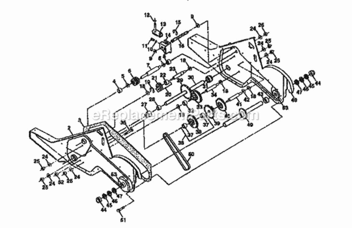 Page D Diagram and Parts List for 917295653  Craftsman Tiller