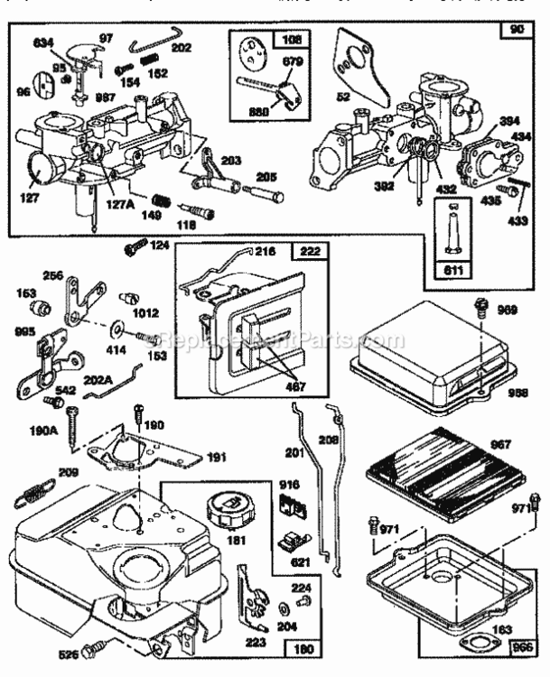 Page I Diagram and Parts List for 917295852  Craftsman Tiller