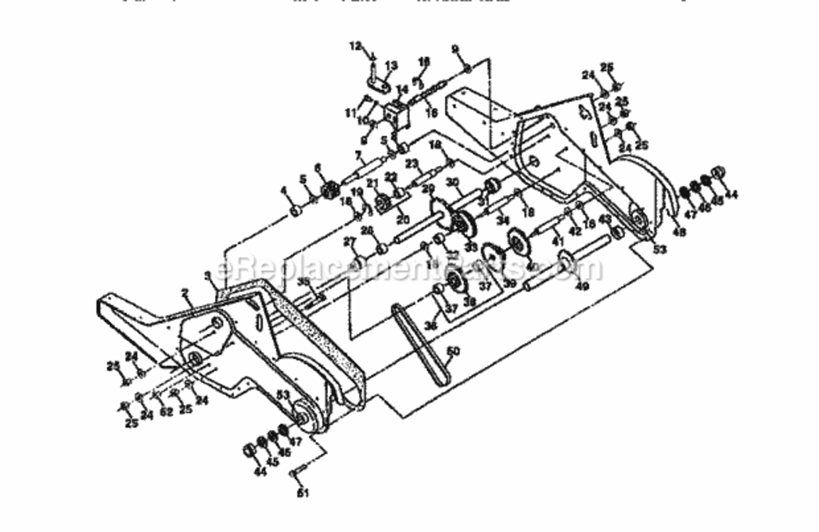 Page D Diagram and Parts List for 917295853  Craftsman Tiller