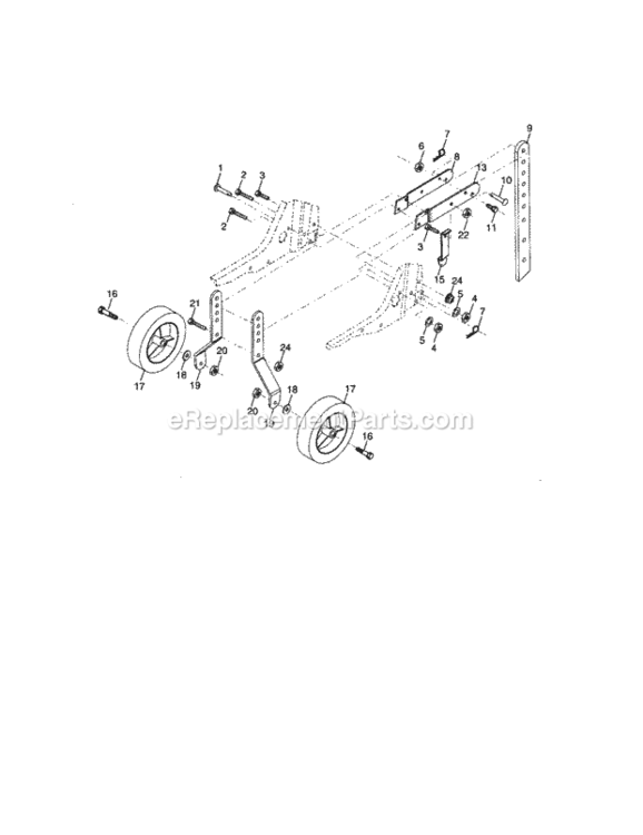 Page C Diagram and Parts List for 917296010  Craftsman Tiller