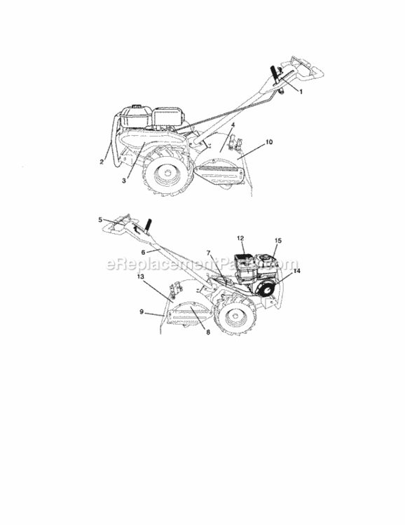 Decals Diagram and Parts List for 917296040  Craftsman Lawn Mower