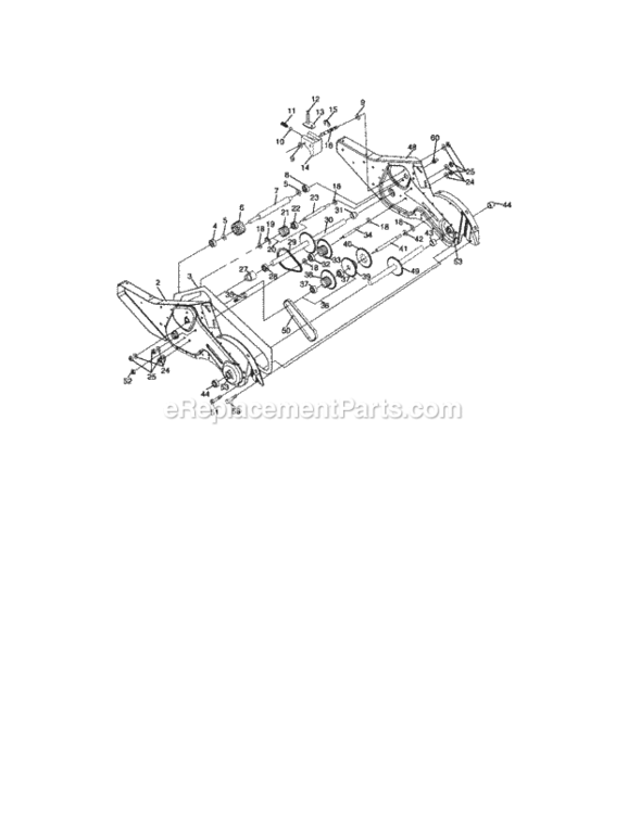 Page D Diagram and Parts List for 917296111  Craftsman Tiller