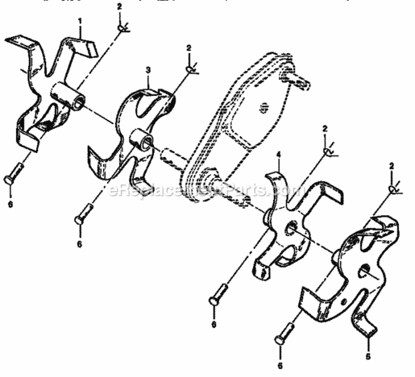 Page D Diagram and Parts List for 917296351  Craftsman Tiller