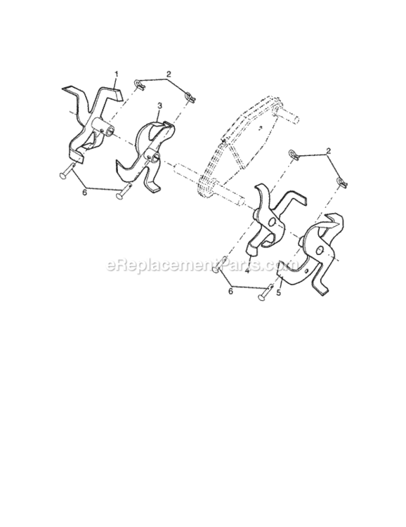 Page D Diagram and Parts List for 917297010  Craftsman Tiller