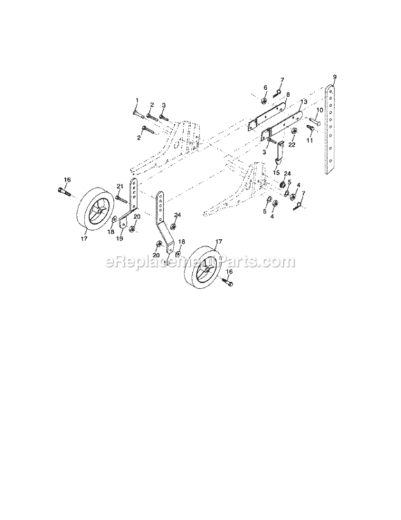 Page C Diagram and Parts List for 917297011  Craftsman Tiller