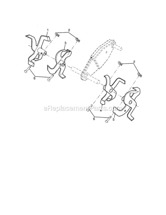 Page D Diagram and Parts List for 917297011  Craftsman Tiller