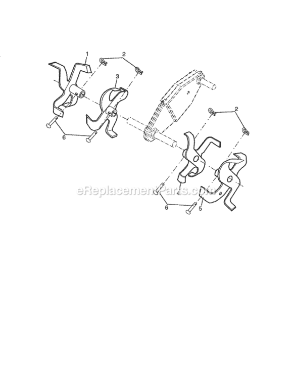 Page D Diagram and Parts List for 917297015  Craftsman Tiller