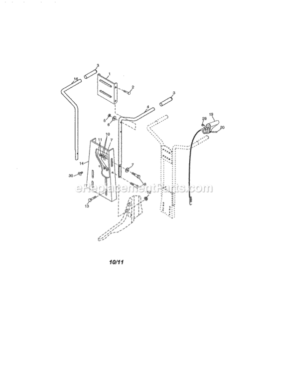 Page A Diagram and Parts List for 917297016  Craftsman Tiller