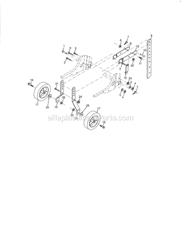 Page C Diagram and Parts List for 917297016  Craftsman Tiller
