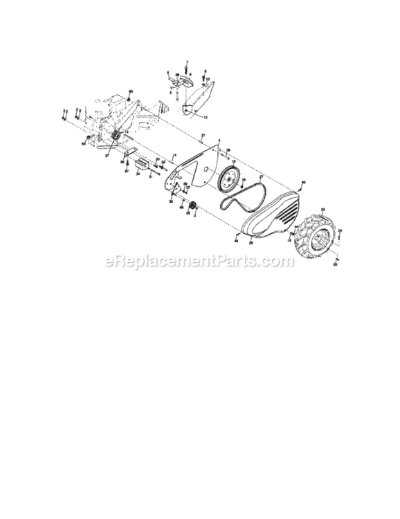 Page B Diagram and Parts List for 917297031  Craftsman Tiller