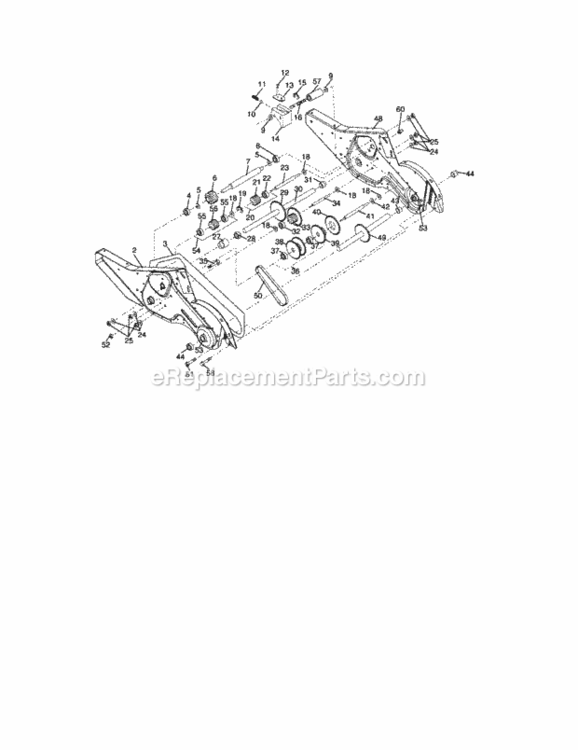 Page D Diagram and Parts List for 917297040  Craftsman Tiller