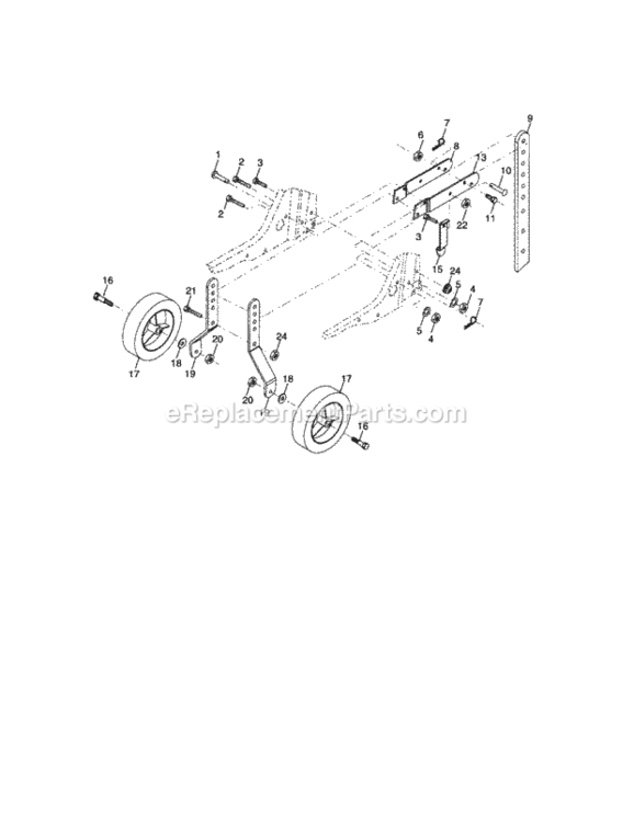 Page C Diagram and Parts List for 917297110  Craftsman Tiller
