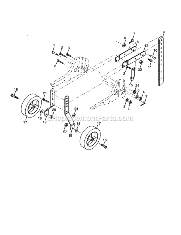 Page C Diagram and Parts List for 917297480  Craftsman Tiller