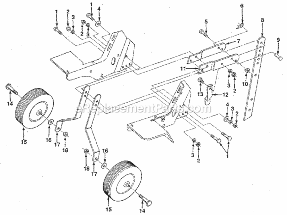 Page C Diagram and Parts List for 917298231  Craftsman Tiller