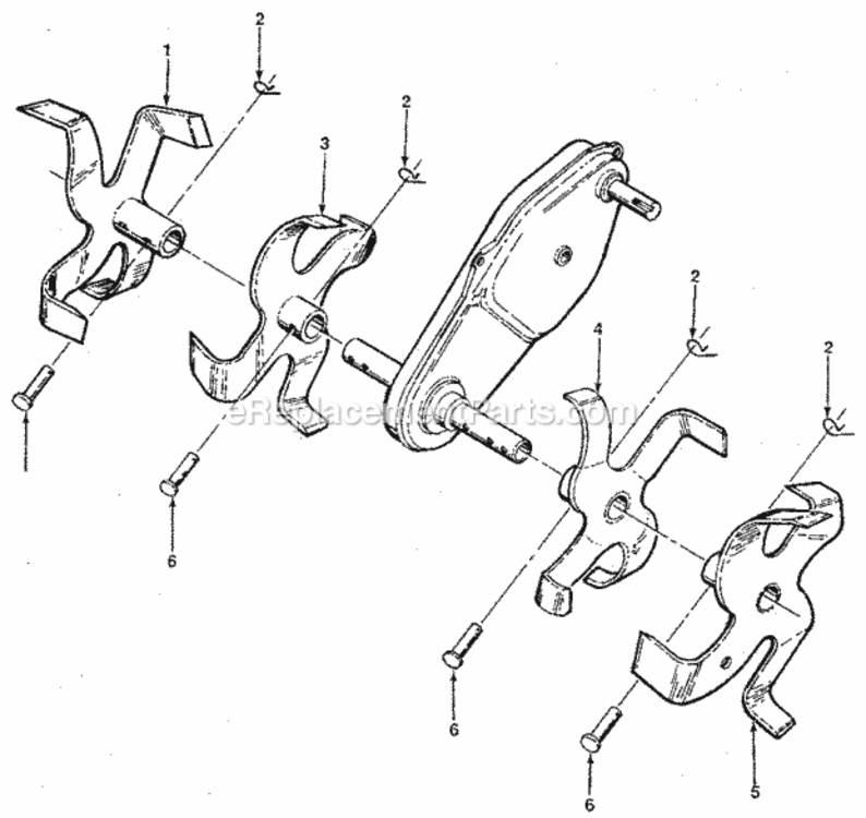 Page D Diagram and Parts List for 917298231  Craftsman Tiller