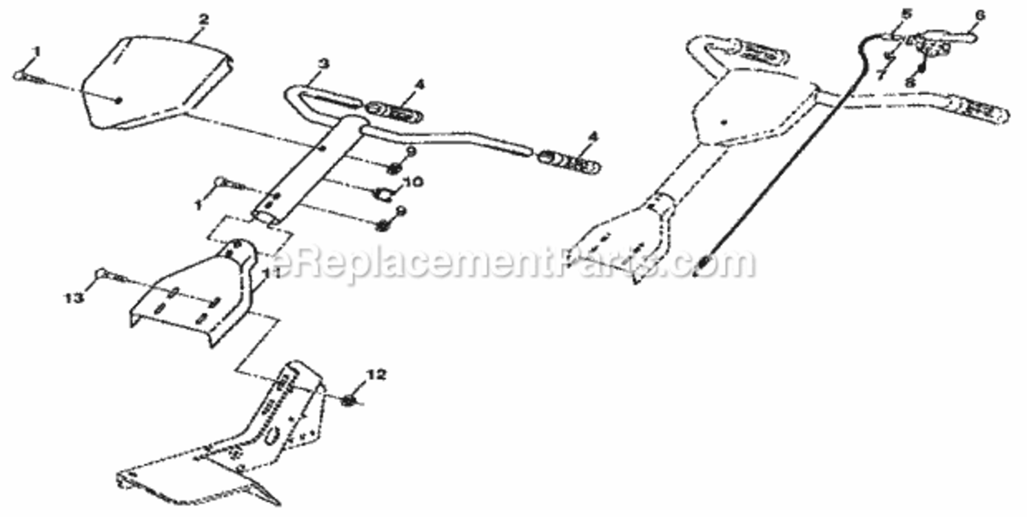 Page A Diagram and Parts List for 917298331  Craftsman Tiller