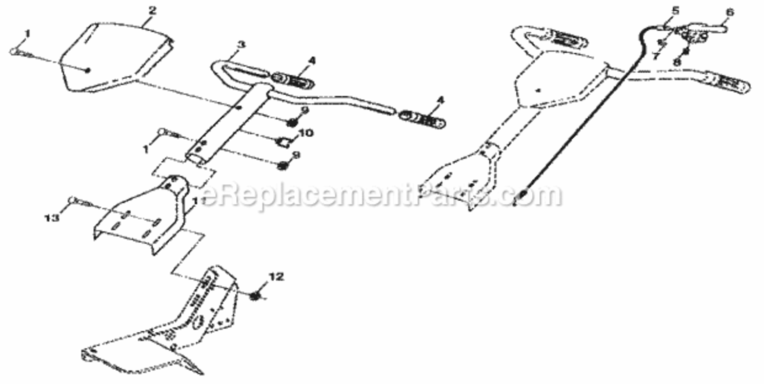 Page A Diagram and Parts List for 917298333  Craftsman Tiller
