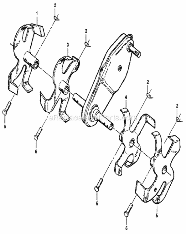 Page D Diagram and Parts List for 917298333  Craftsman Tiller