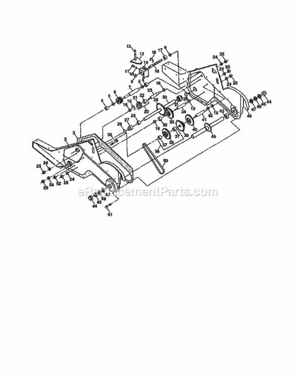 Page C Diagram and Parts List for 917298560  Craftsman Tiller