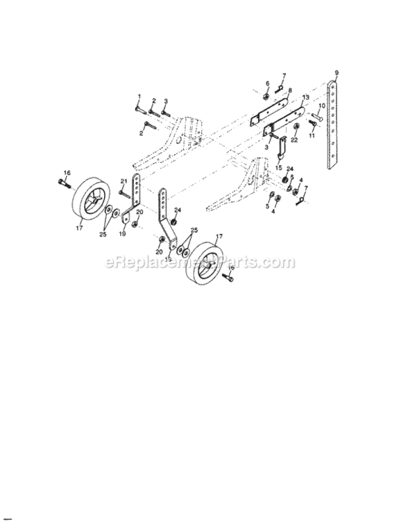 Page C Diagram and Parts List for 917299012  Craftsman Tiller