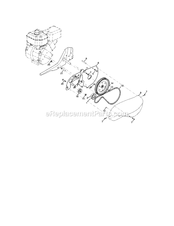 Page B Diagram and Parts List for 917299013  Craftsman Tiller
