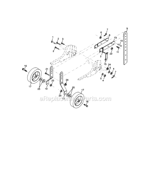 Page C Diagram and Parts List for 917299014  Craftsman Tiller