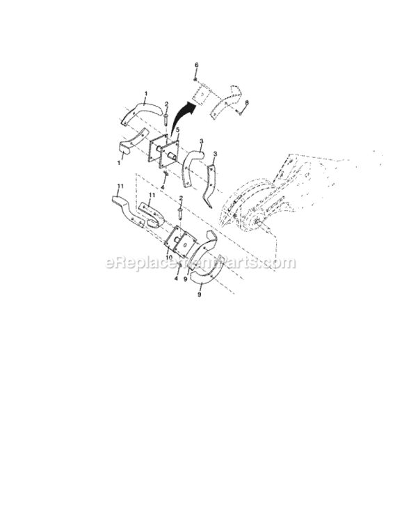 Page F Diagram and Parts List for 917299020  Craftsman Tiller