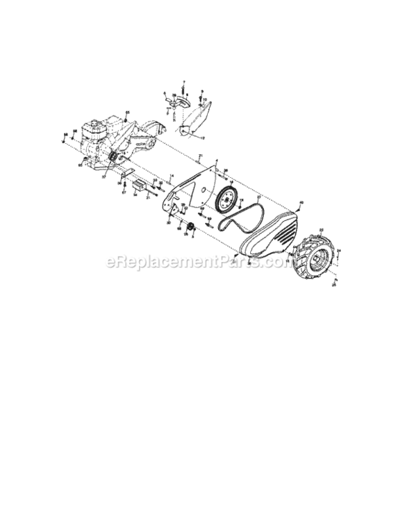 Page B Diagram and Parts List for 917299060  Craftsman Tiller