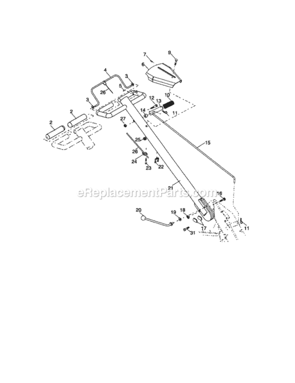 Page A Diagram and Parts List for 917299062  Craftsman Tiller
