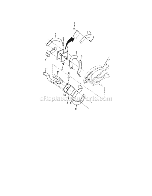 Page F Diagram and Parts List for 917299062  Craftsman Tiller
