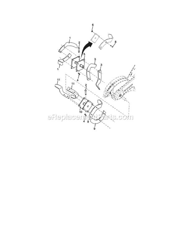 Page F Diagram and Parts List for 917299063  Craftsman Tiller