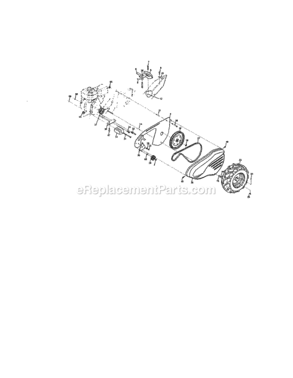 Page B Diagram and Parts List for 917299080  Craftsman Tiller