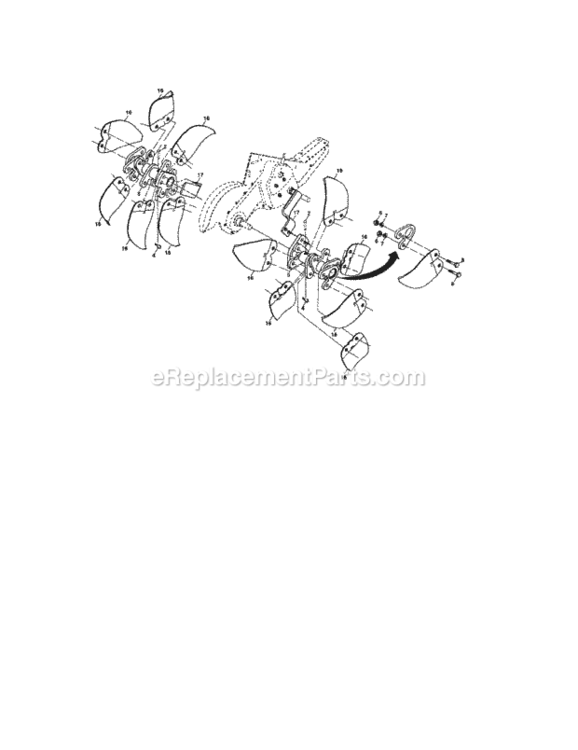 Page F Diagram and Parts List for 917299081  Craftsman Tiller