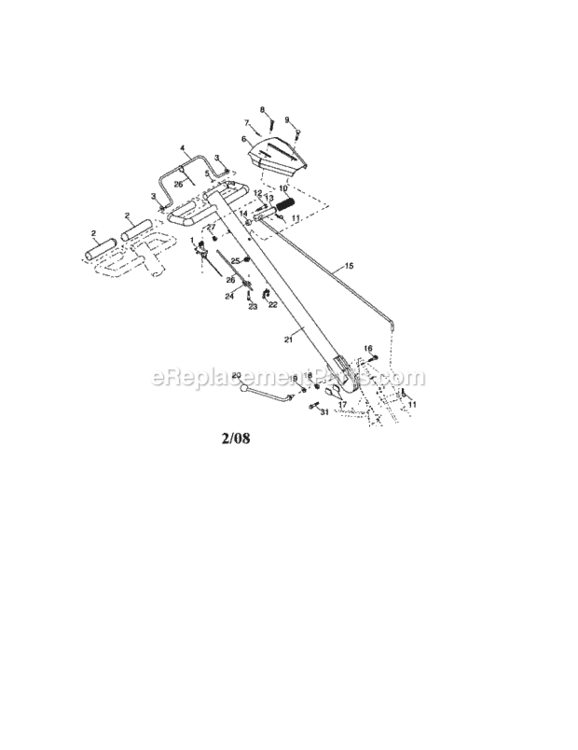 Page A Diagram and Parts List for 917299120  Craftsman Tiller