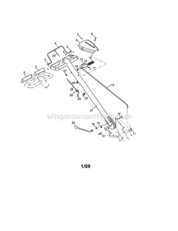 Page A Diagram and Parts List for 917299180  Craftsman Tiller