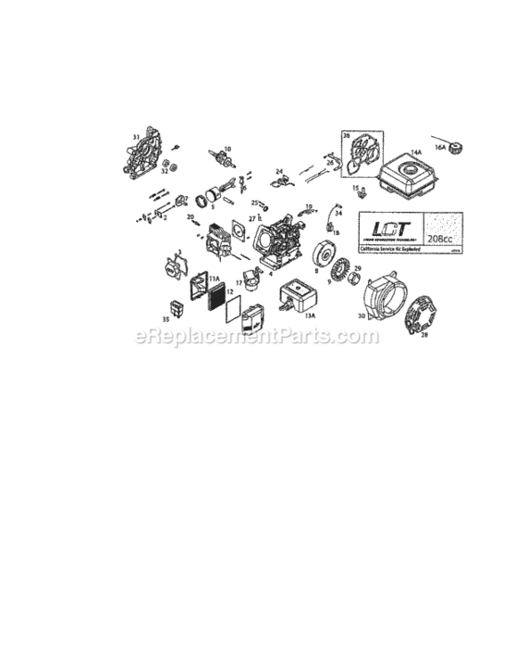 Page H Diagram and Parts List for 917299180  Craftsman Tiller