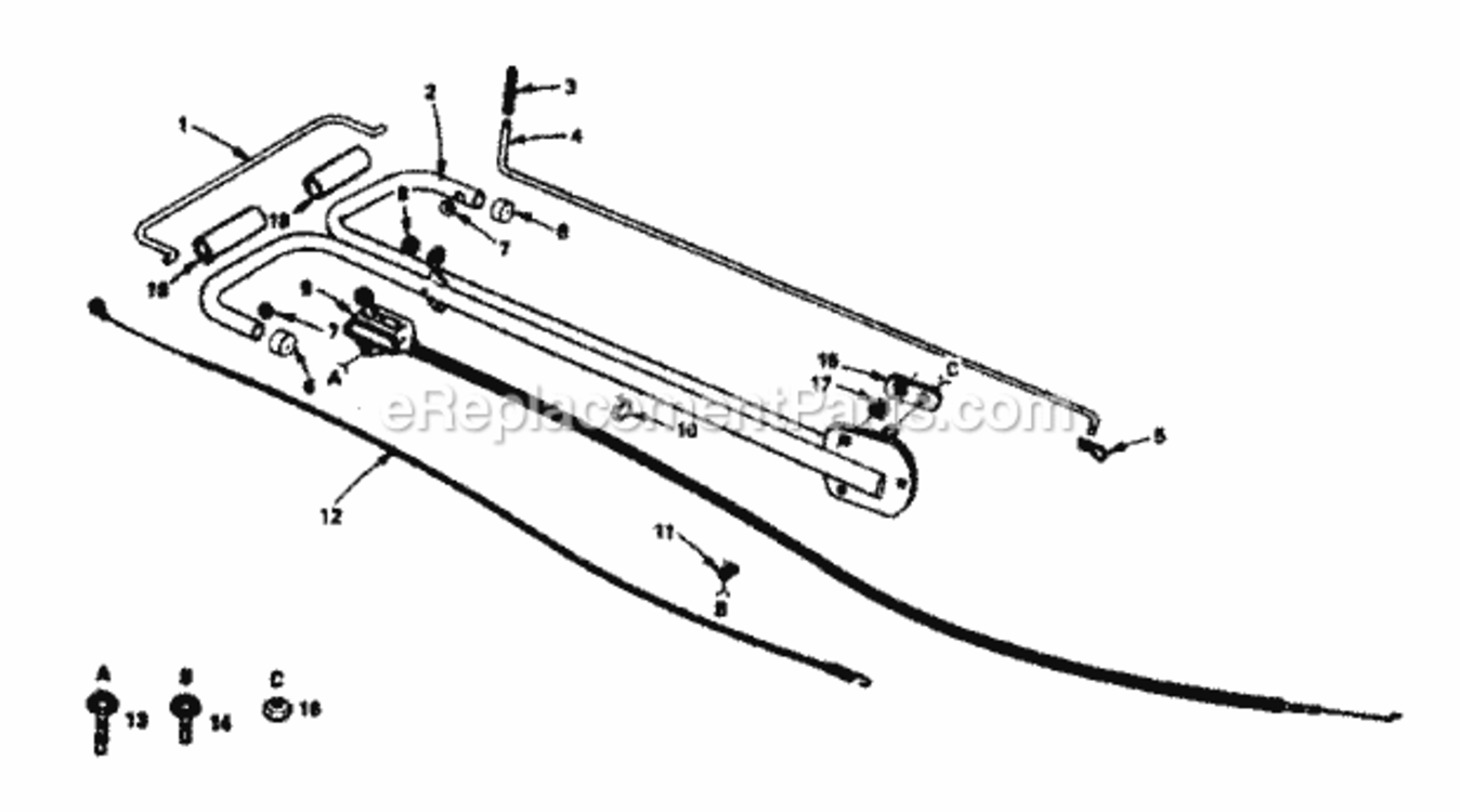 Page D Diagram and Parts List for 917299252  Craftsman Tiller