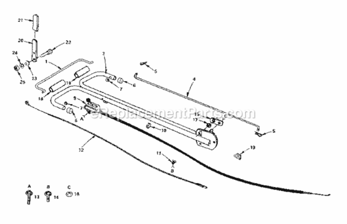 Page D Diagram and Parts List for 917299253  Craftsman Tiller